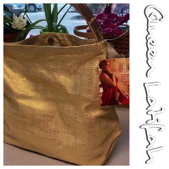 Queen Latifah Tote bag Gold - Picture 2 of 7